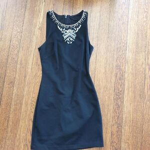 Y2K Black silver embellished dress sizes XS-S